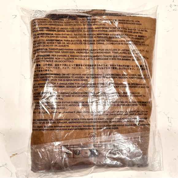 Amazon Essentials Brown Stretch Corduroy Pockets Jacket Unisex Men’s Size L NWT - Picture 10 of 11